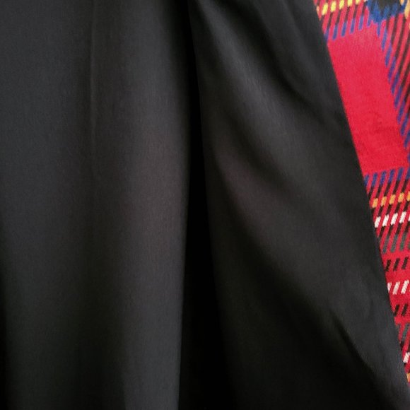 SANCTUARY ~ Red Plaid CITY Longline Bomber Jacket ~ XL (JR) | L (W) - Picture 8 of 12